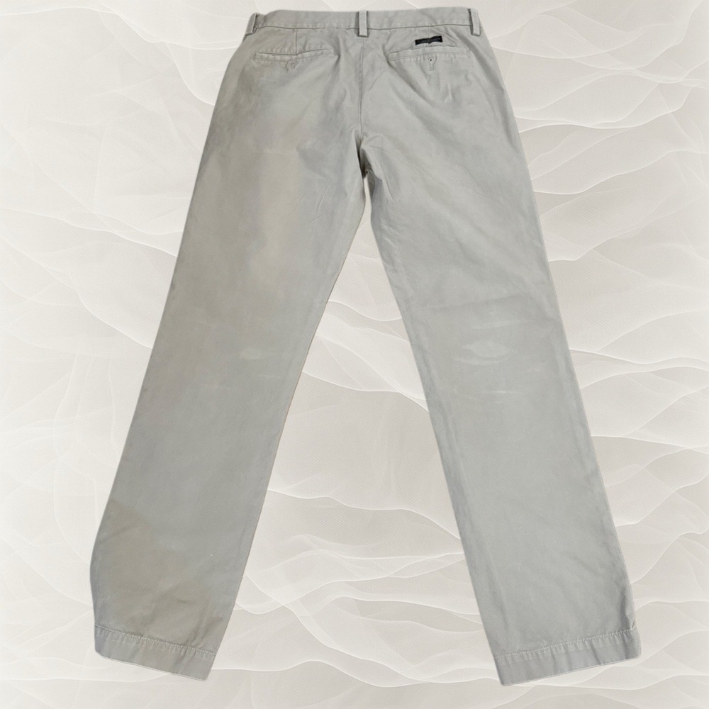 Banana Republic Mens Pants 32x34 Light Beige Emerson Chino Casual Slim - Picture 2 of 3